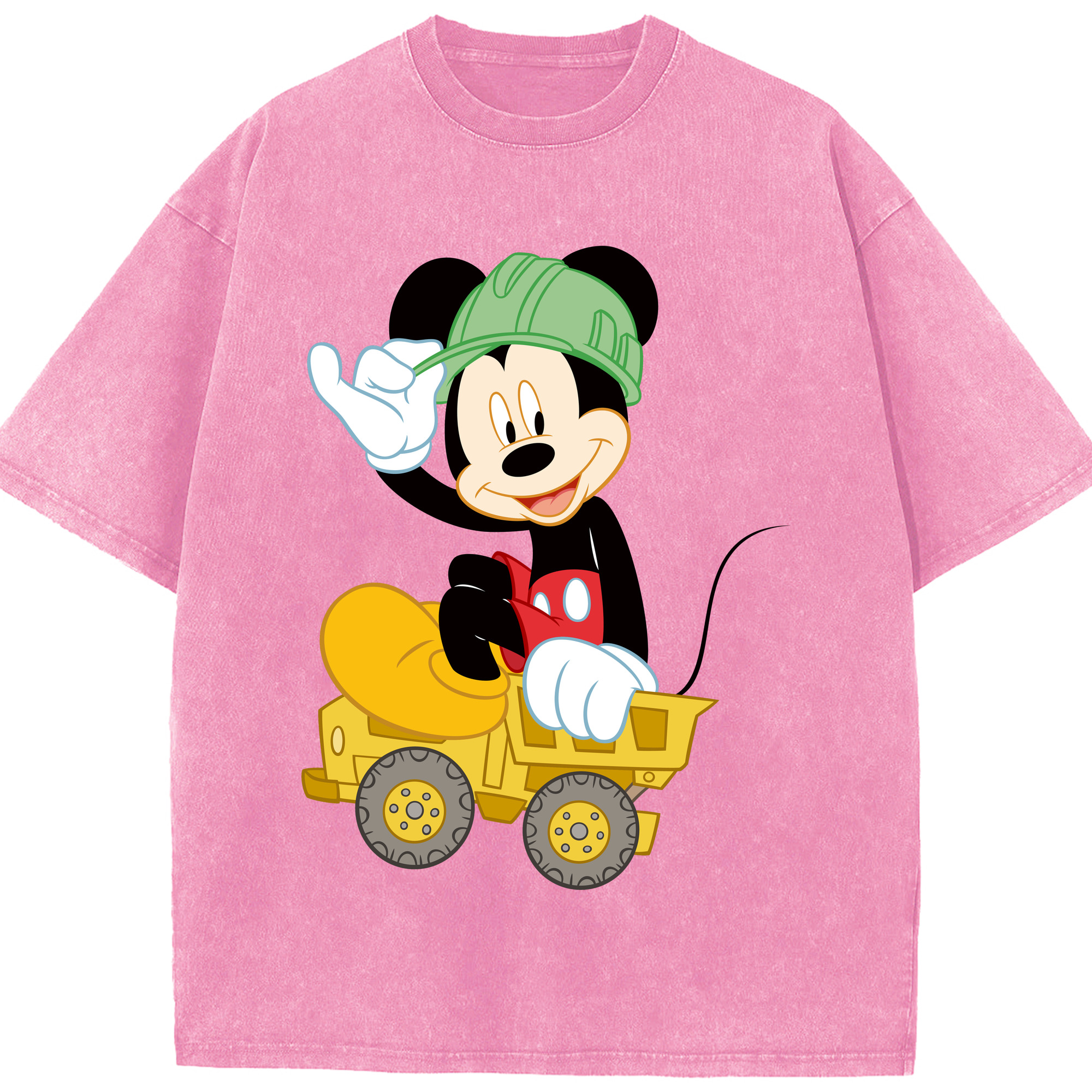 （画像用） ミッキーマウス Mickey Mouse 綿100% ヴィンテージ風 半袖Tシャツ（フロントプリント）